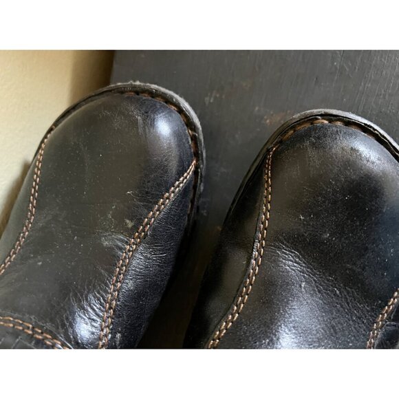 B.ø.c Born Concept Women's Slip-On Leather Clogs Size 7 black - Picture 7 of 9